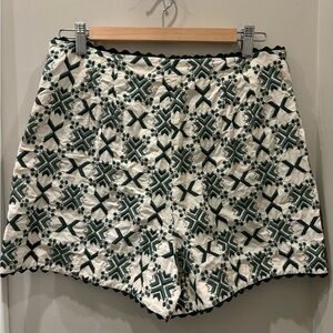 Zara embroidered shorts